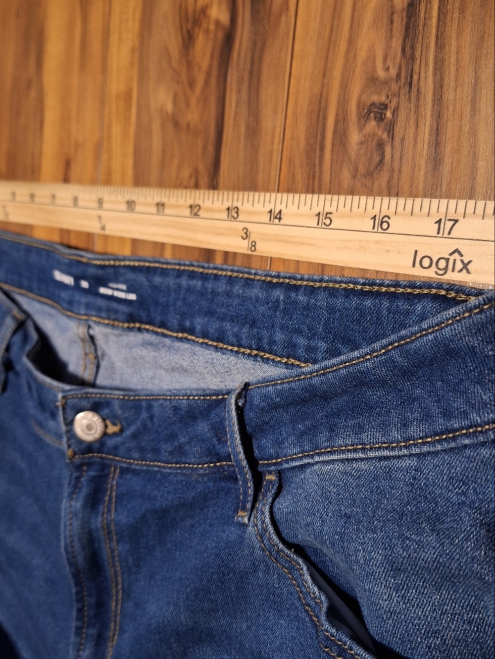 Old Navy Wow Wide Leg High Rise Jeans Denim Stretch Womens 20 Plus Festival - Picture 5 of 7